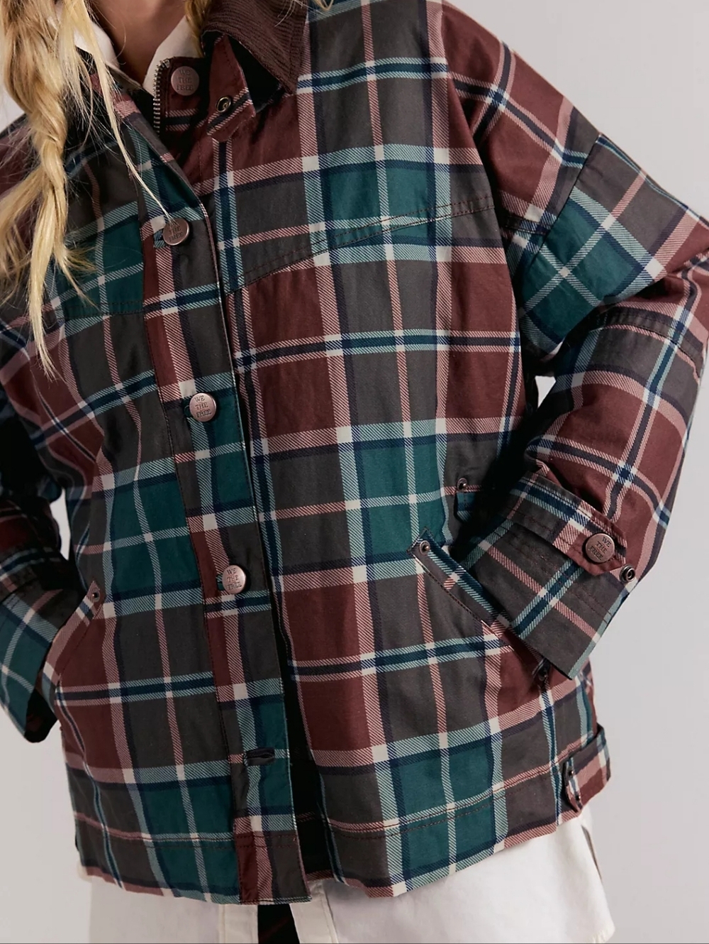 Free People We The Free Cori Wax Printed Jacket
